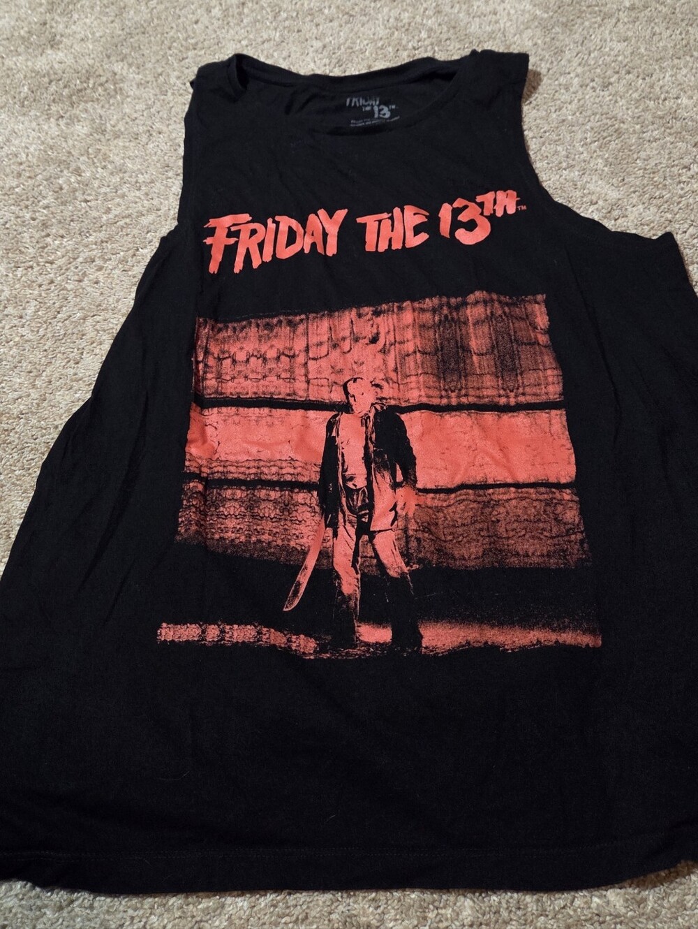 Friday the 13th Black Graphic Tank Top